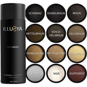 Haarvezels voor Haarverdichting - Vol en Dik Haar in Enkele Seconden - 25g (Donkerblond)