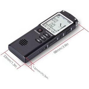Digitale Voicerecorder 16 GB met Spraaksturing en Ruisonderdrukking – HD-opname tot 13 uur