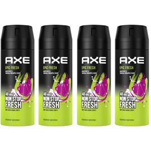 Axe Deodorant Bodyspray Epic Fresh - 4x150ml - Voordeelverpakking