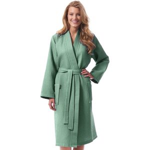 Morgenstern - Badjas - Licht - 100% Katoen - Wafelpiqué - Voor Dames