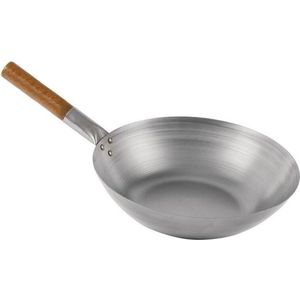 London Wok Wok Met Platte Bodem 33cm - London Wok GJ494 - Horeca & Professioneel