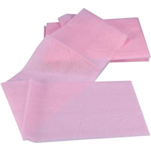 Allecto plus - 10 Stuks Niet-geweven Wegwerp Waterdicht Laken Massage Beauty Cover 180x80 cm Roze
