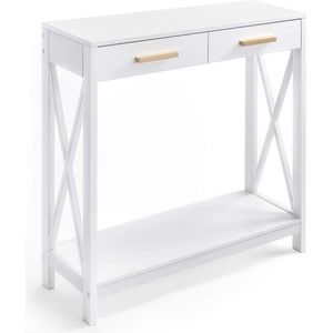 Prosumer's Choice Compacte bank en consoletafel, 2 niveaus, elegante inkom, hal, foyer, bijzettafel met accent voor woonkamer, kantoorgang