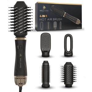 Wellshine 4 in 1 Fohnborstel - Multistyler - Airstyler - Stijlborstel - Volume en Krullen - Haarborstel
