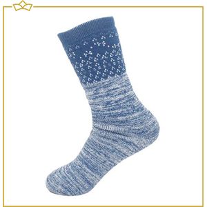 ATTREZZO® Dikke Sokken - Dames - Blauw - maat 35-38 - Winter Sokken - Nordic Socks