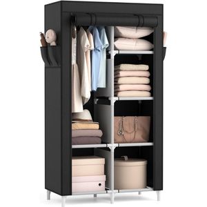 Dressing Kasten - Kledingkast - Kledingkasten Slaapkamer - Organizer - Zwart