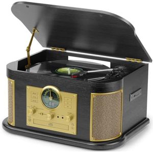 3-Snelheden Platenspeler met Bluetooth en Meerdere Functies