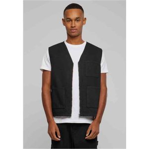 Urban Classics - Organic Cotton Mouwloos jacket - 5XL - Zwart