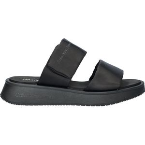 Calvin Klein Slide Double Strap dames slipper - Zwart - Maat 36