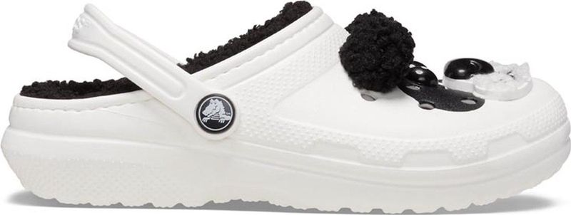 Crocs - Classic Lined I AM Panda Bear - Klompen - Chalk/Black - 100% Polyester