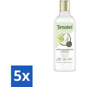 Timotei - Crèmespoeling - Kokosmelk & Aloe Vera - Droog Tot Normaal Haar - 300ml - Bulkverpakking - 5 stuks