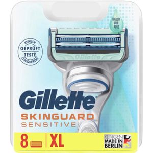 Gillette - SkinGuard Sensitive - Scheermesjes - Aloë Vera - 8 Navulmesjes - XL Verpakking