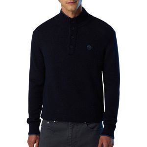 North Sails Knit Half Buttons Sweater Heren - Maat S