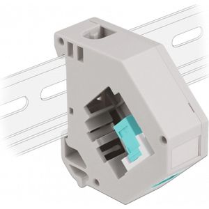 Delock - DIN Rail Adapter - Grijs/Aqua - 1 x SC Simplex Vrouwelijk - 35 mm Montage