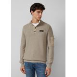 Gebreide Trui - Katoen - Troyer-kraag - Schipperstruien