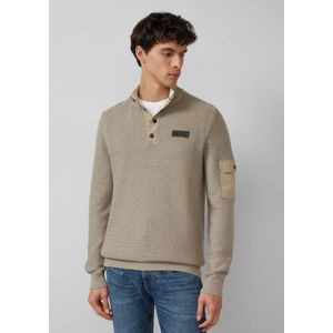 Gebreide Trui - Katoen - Troyer-kraag - Schipperstruien