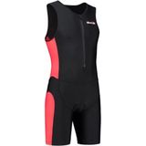 Heren tri-suit zwart-rood XS