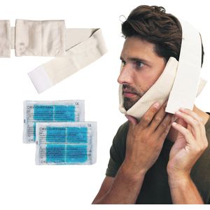 Bandage inclusief 2 lange duur cold packs- na verwijderen van tanden - blijft 3 x langer koud RESPIFLEX
