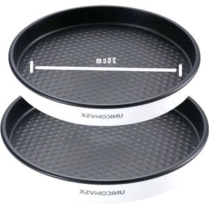 Draaitafel Organizer - Specerijen Roterende Organizer - 2-delig - Zwart - 25 cm