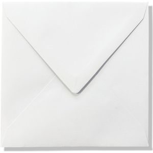 40 Cards & Crafts Mini Envelopjes - 65x65mm - Wit - Kleine Vierkante Enveloppen