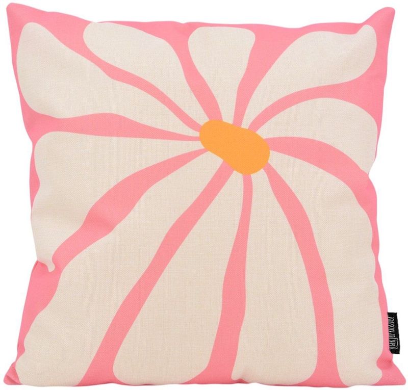 Sierkussen - Flower Wave - 45 x 45 cm - Katoen/Linnen