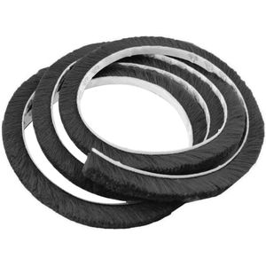 Zelfklevende Borstelafdichting voor Deuren en Ramen - 10 m Wind- en Stofdicht Tochtstrip (7 x 12 mm)