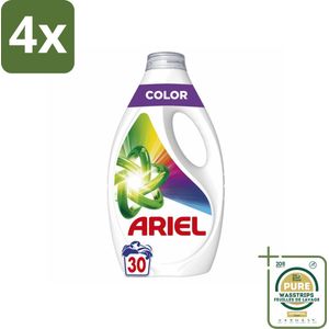 Ariel - Vloeibaar Wasmiddel - Color - 30 Wasbeurten - 1350 ml - Voordeelverpakking - 4 stuks - Kleurwas - Vlekkenverwijderaar