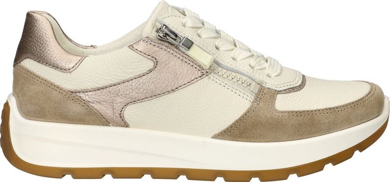 Ara New York dames sneaker - Beige wit - Maat 41