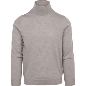 Suitable - Merino Coltrui Greige - Heren - Maat XXL - Slim-fit