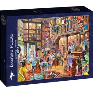 Bluebird puzzel 2000 stukjes ""Bookshop tearoom""Steve Crisp