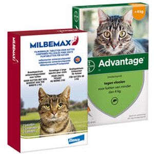 Preventiepakket Ontworming/Vlo-teek Kitten 2 - 4 kg