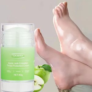 Voetcrème – Hydraterend en Verzachtend voor Droge Gebarsten Hielen – Green Apple - Anti-Kraken Formule met Vitamine E & Glycerine – Alcoholvrij – Ideaal voor Mensen met Voetproblemen en Droge Voeten