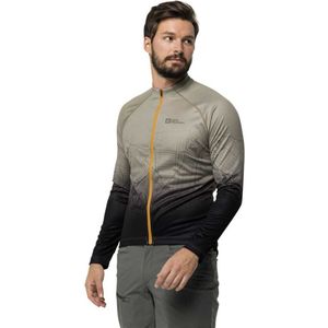 Jack Wolfskin - Morobbia Fz - Fietsjersey - Zwart - Sneldrogend, Geurwerend, Gerecycled Materiaal