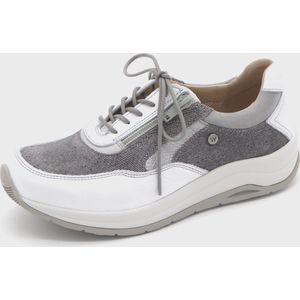 Wolky Dames Veterschoen Cupar - 0097591-200 Grijs/Wit - Maat 38