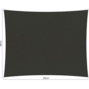 Shadow Comfort® Rechthoekige schaduwdoek waterafstotend - UV Bestendig - Zonnedoek - 400 x 500 x CM - Warm Grey