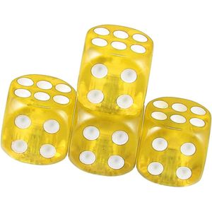 Nordivar - Auto Ventieldoppen Dobbelstenen Vorm Geel - 4 stuks - Universele Wiel Accessoires