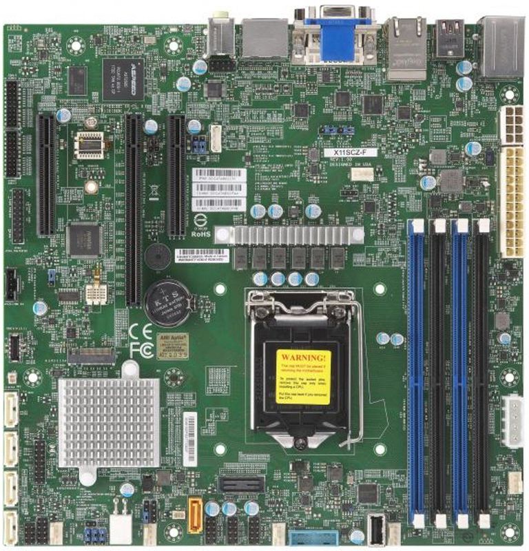 Supermicro X11SCZ-F-B - Moederbord - ATX - LGA 1151 - Intel C246