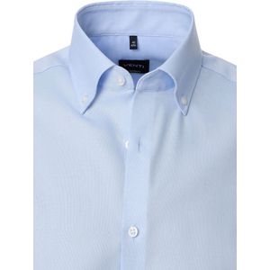 Blauw Venti Overhemd Oxford Weving Modern Fit Strijkvrij - M