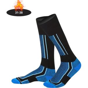 Bovista Skisokken Kinderen - Ski Sokken - Warme Sokken - Lange Huissokken - Thermo - Compressie - Blauw - 31-39