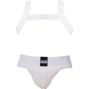 Barcode Berlin Multipack 1x Sergey Jockstrap + 1x Matt Harness White - MAAT S - Heren Ondergoed - Jockstrap voor Man - Mannen Jock