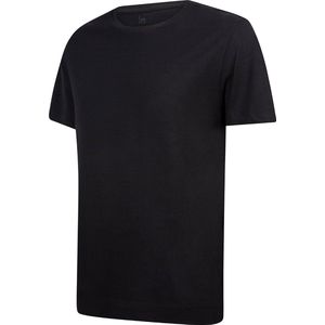 Undiemeister - T-shirt - T-Shirt heren - Casual fit - Korte mouwen - Gemaakt van Mellowood - Ronde hals - Volcano Ash (zwart) - Anti-transpirant - XXL