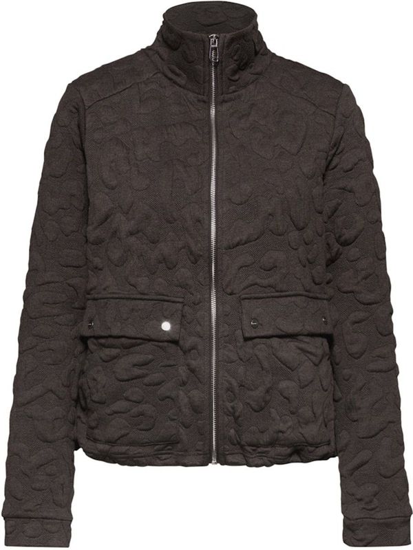 Street One Dames Leo jacquard jas in Bruin, in size: 34