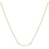 Sif Jakobs Essenza SJ-N2735-P-YG - Dames - Ketting - Wit - 21 CM