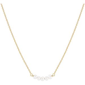 Sif Jakobs Essenza SJ-N2735-P-YG - Dames - Ketting - Wit - 21 CM