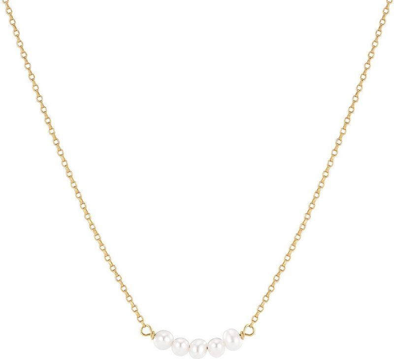 Sif Jakobs Essenza SJ-N2735-P-YG - Dames - Ketting - Wit - 21 CM