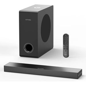 Carlovo Soundbar - Soundbar Met Subwoofer - Speakerset - Tv Speakers - Bluetooth 5.0 Soundbar - Geïntegreerde Subwoofers - Met Afstandsbediening - TV / PC / Telefoon - Zwart