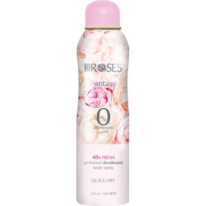 AGIVA ROSES FANTASY PRACHTIGE INTENSE SENSUELE ROZENGEUR DEODORANT SPRAY voor Gevoelige en Elk type Huid Zonder ALUMINIUMZOUTEN Unisex 150 ml