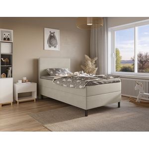 Complete Boxspring Rome incl. Topper - 100x200 - Creme