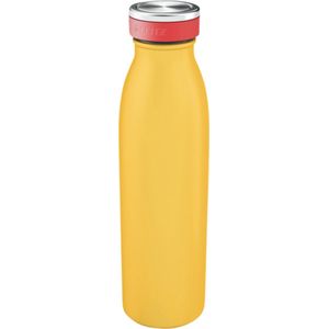 Leitz Cosy Dubbelwandige Geïsoleerde Waterfles, 500 ml - BPA-Vrij - Vaatwasserbestendig - Ideaal voor Thuiskantoor/Thuiswerken - Warm Geel