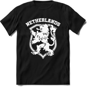 Nederland - Wit - T-Shirt Heren / Dames  - Nederland / Holland / Koningsdag Souvenirs Cadeau Shirt - grappige Spreuken, Zinnen en Teksten. Maat 3XL